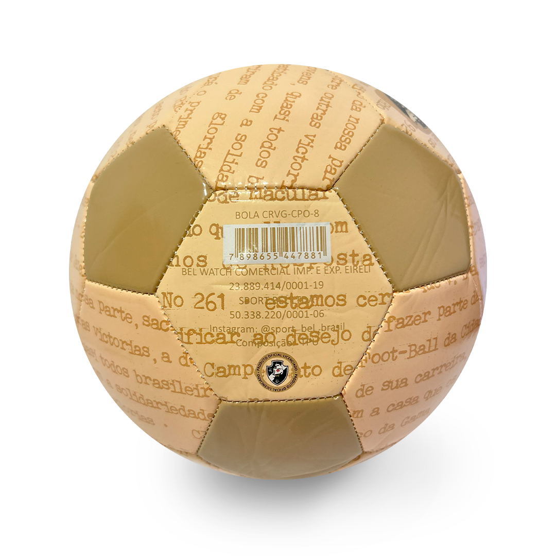Bola Oficial Vasco Futebol de Campo CRVG-CPO-8 Licenciada